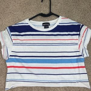 Striped crop top